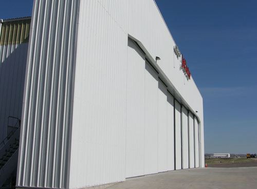 prefab steel metal airplane hangar